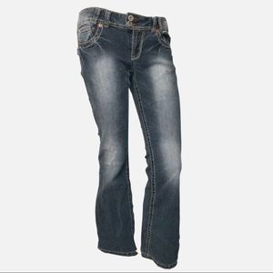 Angel Bootcut Ultra Stretch Low Rise Blue Jean Size 11